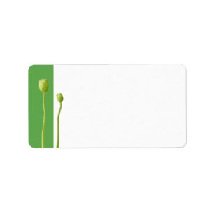 Étiquette Red Poppy apple Address Label