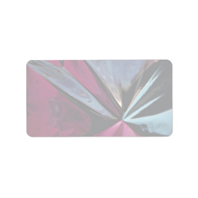 Étiquette Réflexion dans les feuilles d'aluminium (Devant)