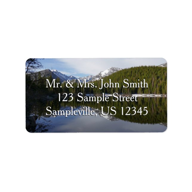 Étiquette Réflexion du lac Ours II (Devant)