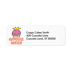 Étiquette Reine Cupcake