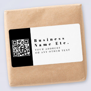 Étiquette Remplacer par votre code QR Moderne