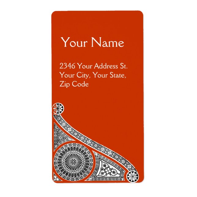 Étiquette RENAISSANCE orange jaune (Devant)