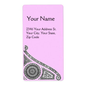 Étiquette RENAISSANCE rose