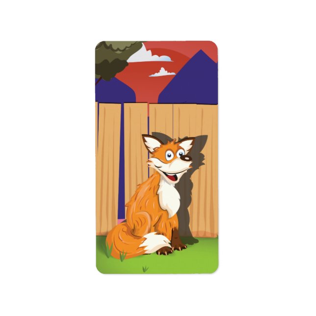 Étiquette renard (Devant)