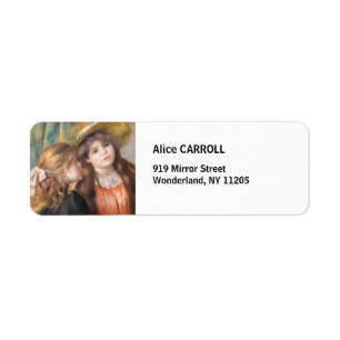 Étiquette Renoir - Portrait de deux petites filles