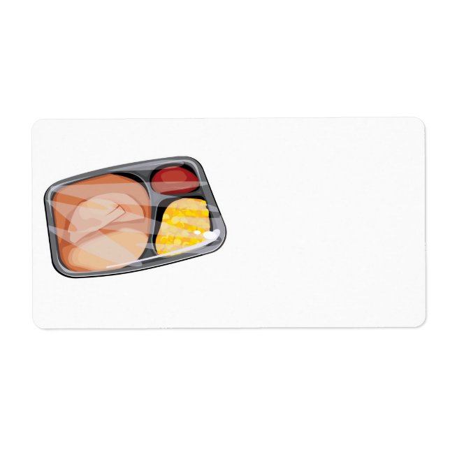 Étiquette repas télévisé surgelé (Devant)