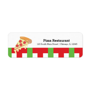 Étiquette Restaurant de pizza