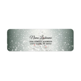 Étiquette Retour Adresse Green Christmas Tree Flacons de nei
