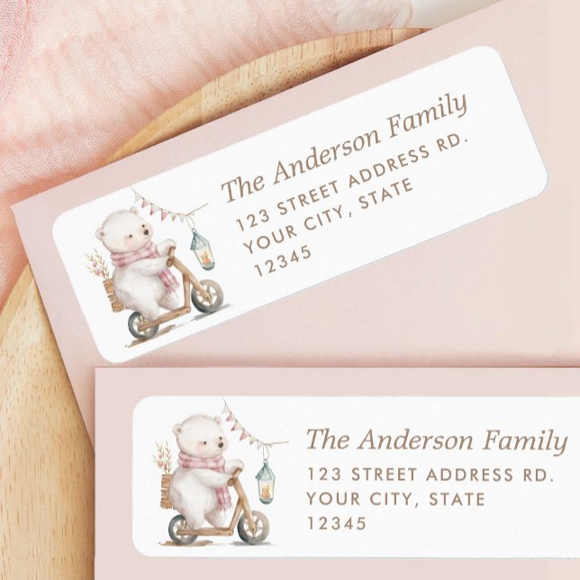 Étiquette Retour Baby shower Fille d'attente précoce (Créateur téléchargé)