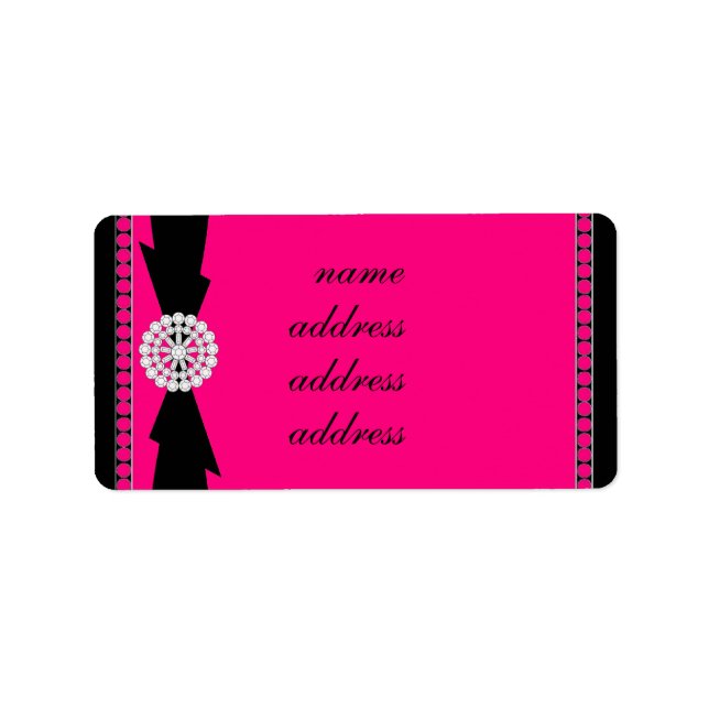 ÉTIQUETTE RETOUR ÉTIQUETTE_DIAMONDS/BOW (Devant)