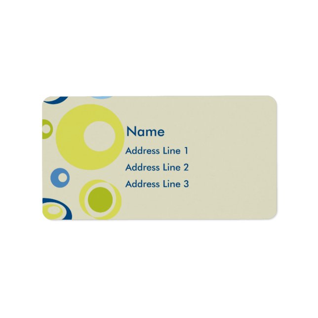 Étiquette Rétro (Devant)