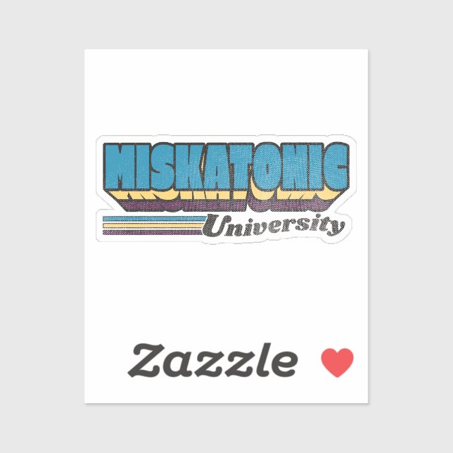 Étiquette rétro de l'Université Miskatonic (Feuille)