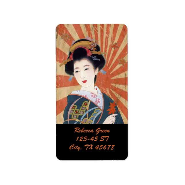 Étiquette Rétro de Vintage (Devant)