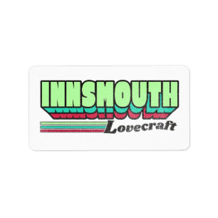 Étiquette rétro Innsmouth Lovecraft