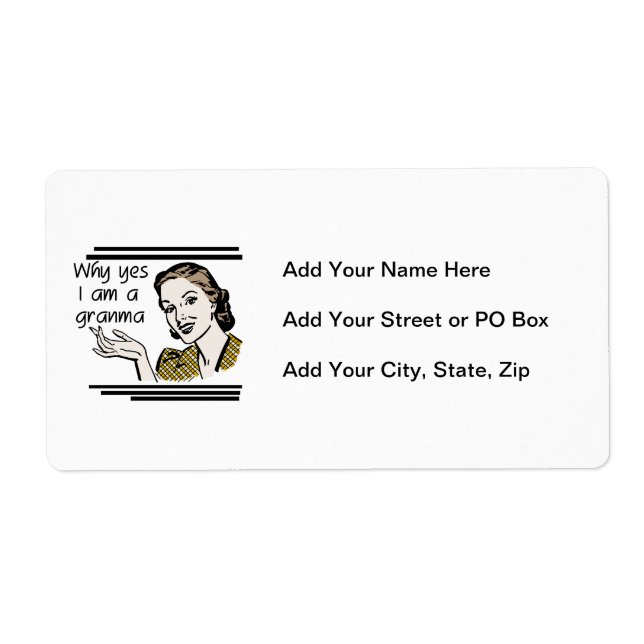 Étiquette Rétro T-shirts et cadeaux de Granma (Devant)