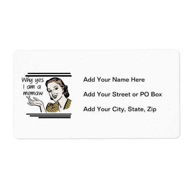 Étiquette Rétro T-shirts et cadeaux de Memaw (Devant)