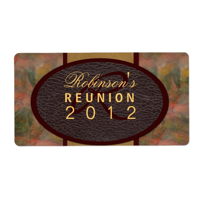 Étiquette Réunion familiale (Devant)