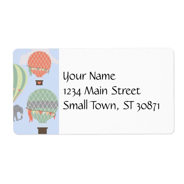 Étiquette Rising de ballon (Devant)