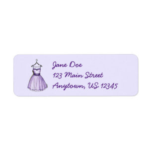 Étiquette Robe de bal violet sur Hanger Fashionista