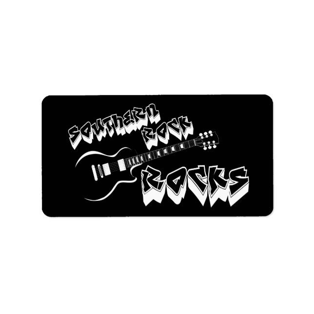 Étiquette Rock du sud (Devant)