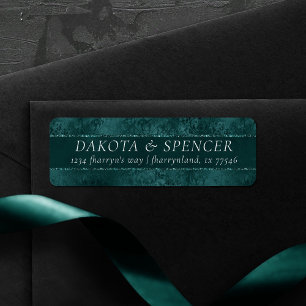 Étiquette Romance Turquoise de minuit   Dark Satiny Grunge A