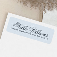 Romantique lumière bleu poussiéreux calligraphie s