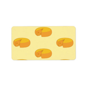 Étiquette Ronds de fromage Gouda Gastronomie de gourmets née