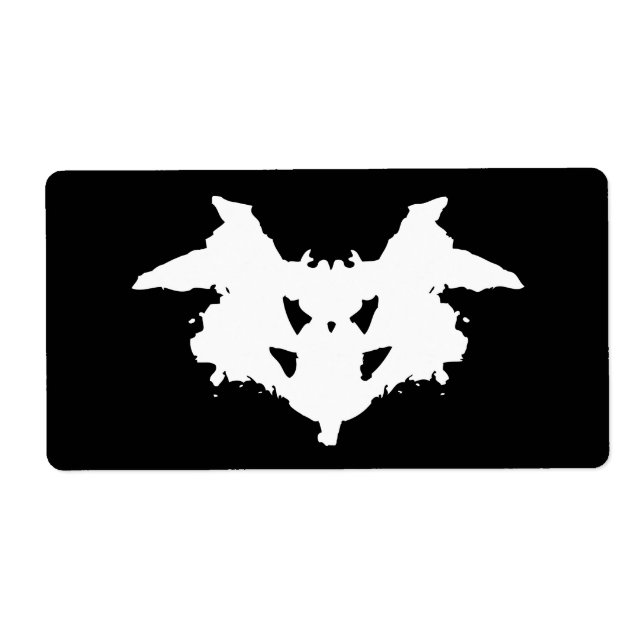 Étiquette Rorschach Inkblot (Devant)