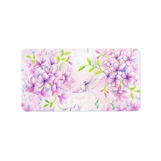 Étiquette rose (Devant)