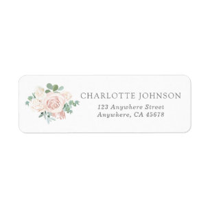 Étiquette Rose Dusty Eucalyptus Greenerenery Adresse de reto