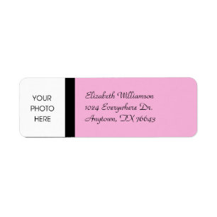 Étiquette Rose élégant