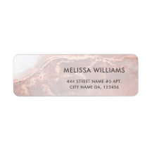 Rose Gold Encre Marbre