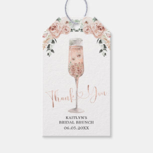 Étiquette Rose rose Dusty et Merci de poursuites