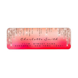 Étiquette Rose SVP Ombre Red Coral