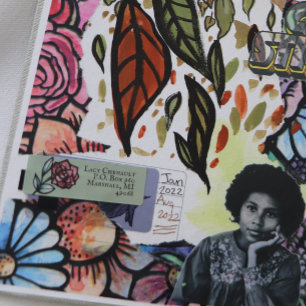 Étiquette Rose vintage