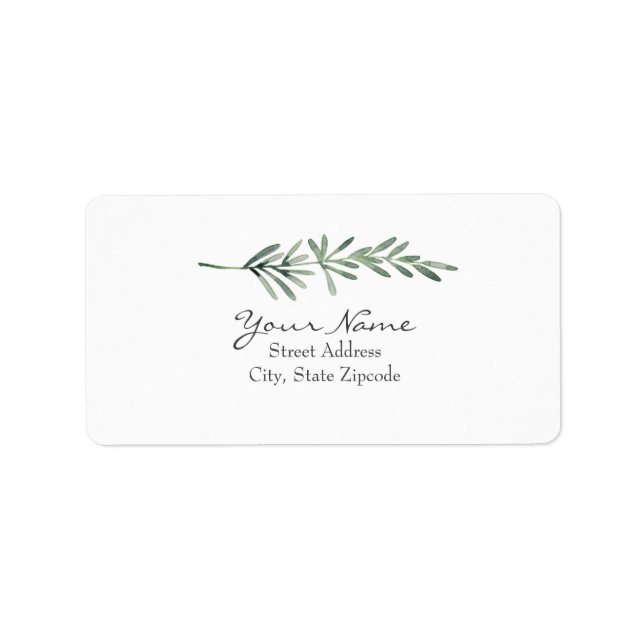 Étiquette Rosemaire aquarelle (Devant)