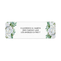 Roses blanches Mariage de feuillage