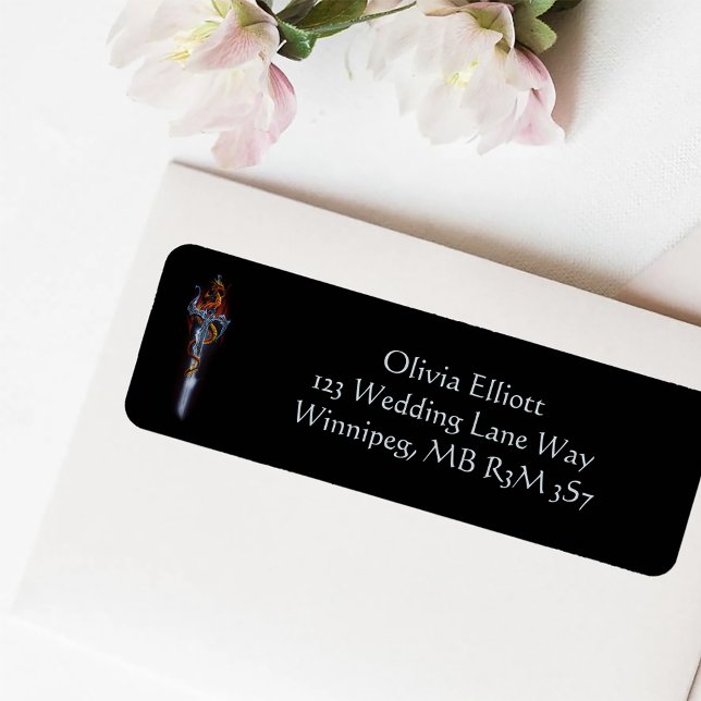 Étiquette Roses d'épée de dragon de fin (Créateur téléchargé)