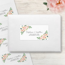 Roses rose pâle Mariage d'aquarelle florale