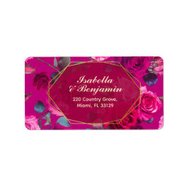 Étiquette Roses roses roses sur Viva Magenta | MARIAGE