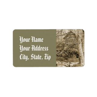 Étiquette Roue vintage