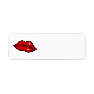 ÉTIQUETTE ROUGE CHAUD LUCIEUX LÈVRES KISS BRILLANT BEAUTÉ
