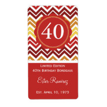 Étiquette rouge Chevron (375 ml)