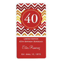 Étiquette rouge Chevron (375 ml)