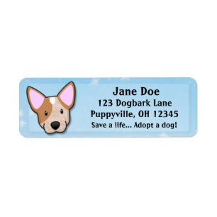 Étiquette Rouge Heeler de Kawaii