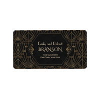 Royal Gold Black Great Gatsby 1920 Mariage