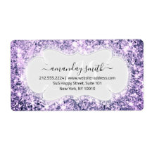 RSVP Mariage Monogramme Parties scintillant violet