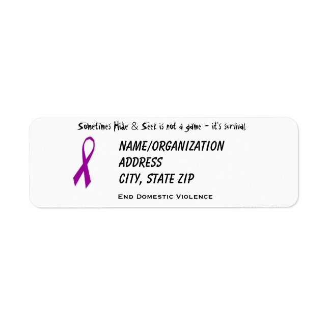 Étiquette Ruban DVA - Survie (Devant)