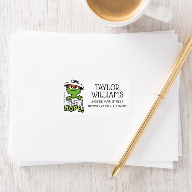 Étiquette Rue Sésame | Oscar le Grouch Nope! (En situation)