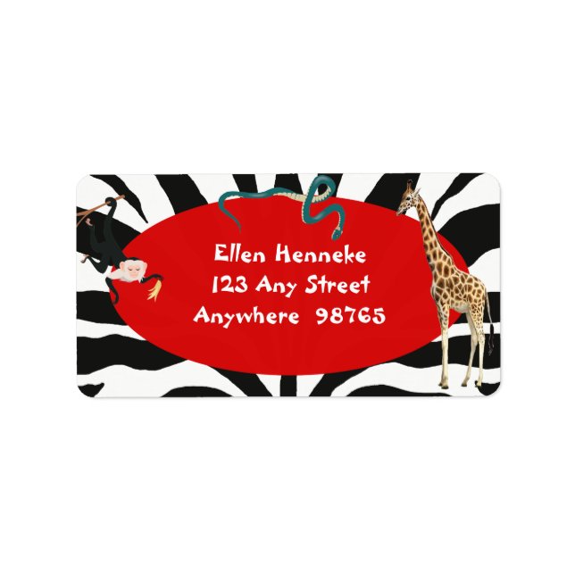 Étiquette Safari (Devant)